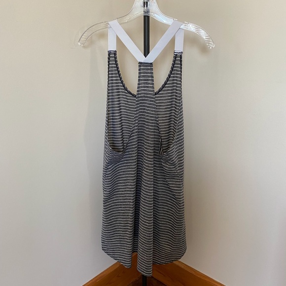 Nike Beach Cover Up S Grey/White Stripes - Picture 4 of 9